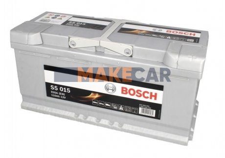 Аккумулятор S5 Bosch 12В/110Ач/920А (R+) 0 092 S50 150
