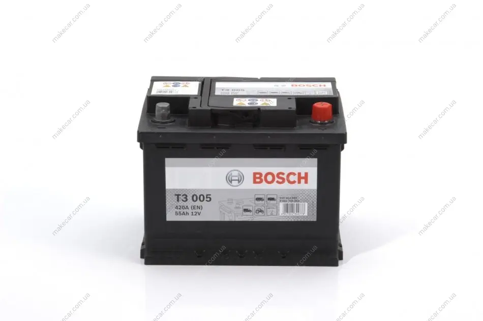 <strong>Аккумулятор Bosch 55Ah, EN420, +/-(1), B00, 245х175х190 (ДхШхВ) BOSCH 0092T30050 (фото 1)</strong>