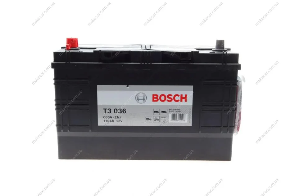 <strong>Акумулятор Bosch 12В/110Аг/680А/28,58кг BOSCH 0 092 T30 361 (фото 1)</strong>