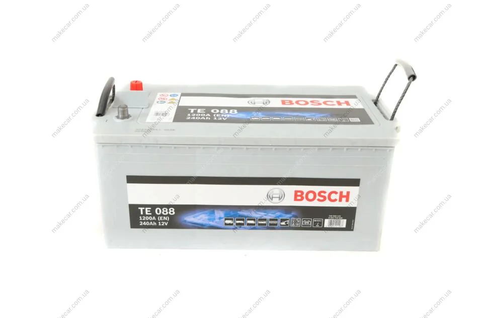 <strong>Автомобільний акумулятор Bosch TE 240Ah 1200A L+ BOSCH 0092TE0888 (фото 1)</strong>