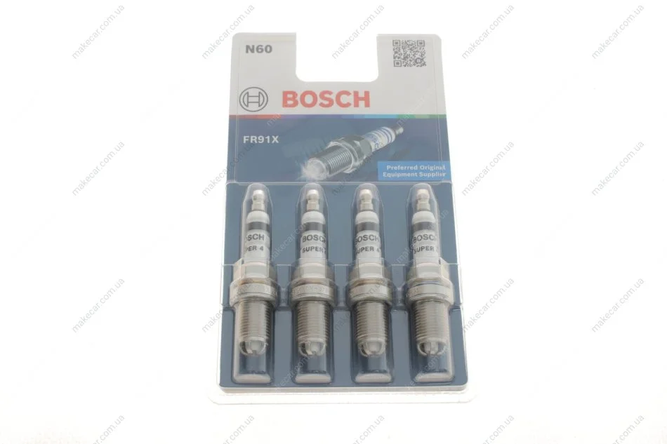 <strong>Свічка FR91X 4 ШТ - кратн. 10 шт BOSCH 0242222804 (фото 1)</strong>