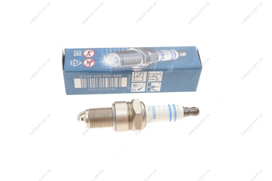 <strong>Свічка запалювання WR9DCE 0.8 NICKEL (LADA SAMARA, NIVA) (вир-во) BOSCH 0242225599 (фото 1)</strong>