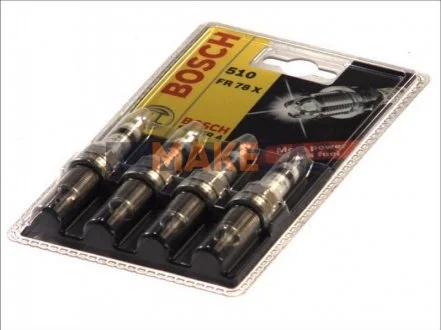 Свічка запалювання FR78X SUPER4 (VW GOLF IV, POLO) (4 шт. блист.) (вир-во) для BOSCH 0242232802 фото товару