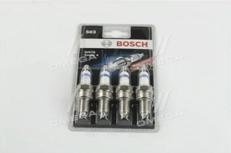 Свіча запалювання (к-т 4 шт) для BOSCH 0242232803 фото товару