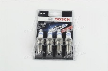 Свеча зажигания WR78X SUPER-4 SB 2108-099, 2110-2112 (8кл.) 4 шт. BOSCH 0242232804 фото товара