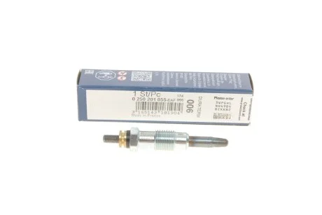 Свічка розжарювання 006 для Mercedes, SsangYong, Daewoo, Renault BOSCH 0250201055 фото товару