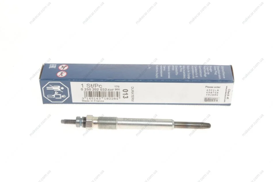 <strong>Свічка розжарювання BOSCH 0 250 202 032 (фото 1)</strong>