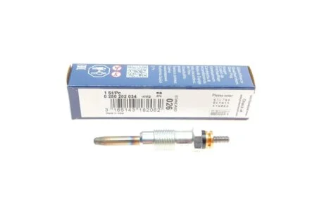 Свічка розжарювання для Ford, Renault, Fiat, Opel, Vauxhall BOSCH 0250202034 фото товару