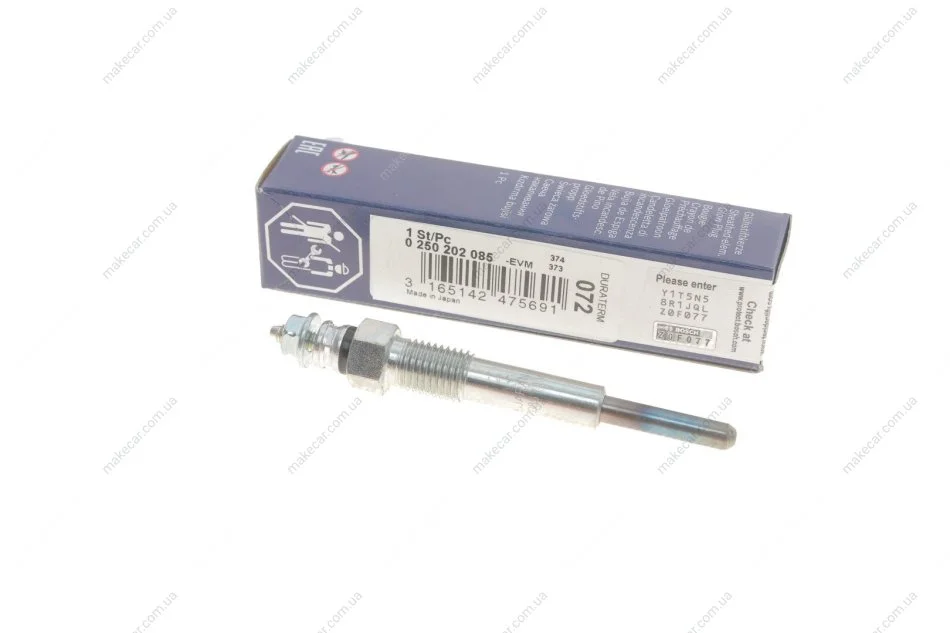 <strong>Свічка розжарювання BOSCH 0250202085 (фото 1)</strong>