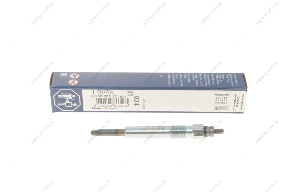 <strong>Свічка розжарювання BOSCH 0 250 202 131 (фото 1)</strong>