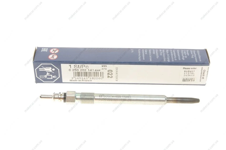 <strong>Свічка розжарювання BOSCH 0250202141 (фото 1)</strong>