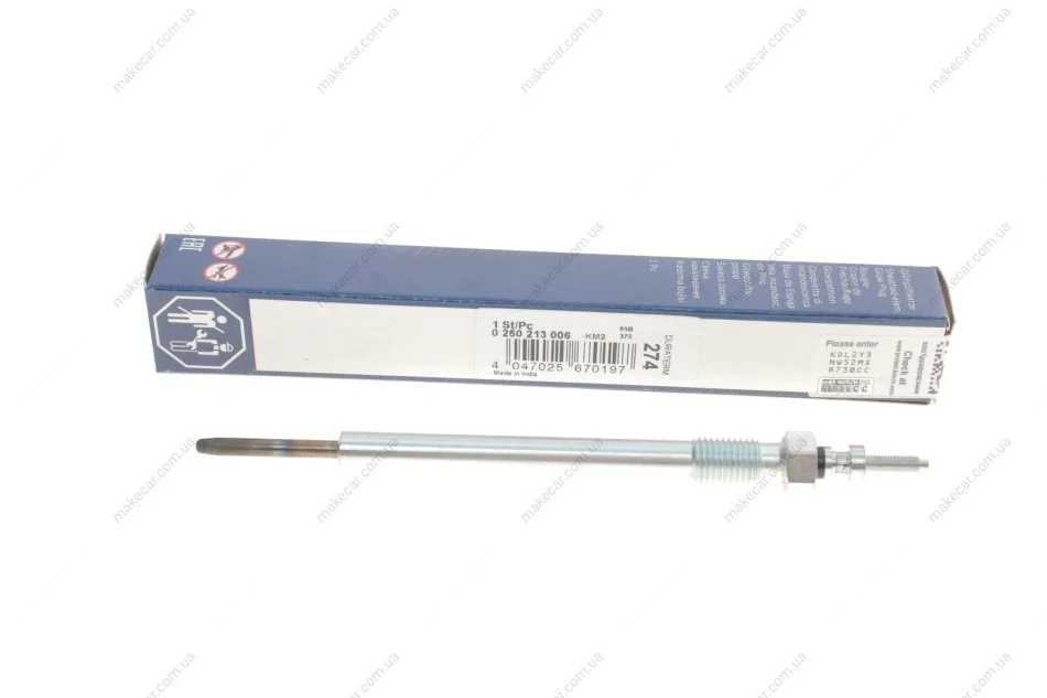 <strong>Свічка розжарювання BOSCH 0 250 213 006 (фото 1)</strong>