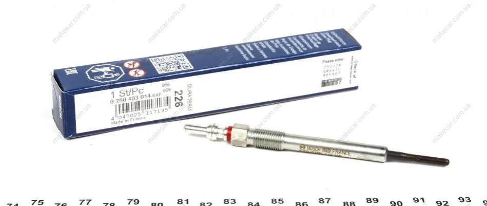 <strong>Свічка розжарювання BOSCH 0 250 403 014 (фото 1)</strong>