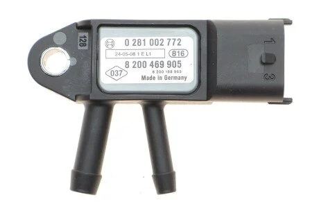 Датчик тиску вихлопних газів для Renault, Nissan, Opel, SsangYong, Volvo BOSCH 0281002772 фото товару