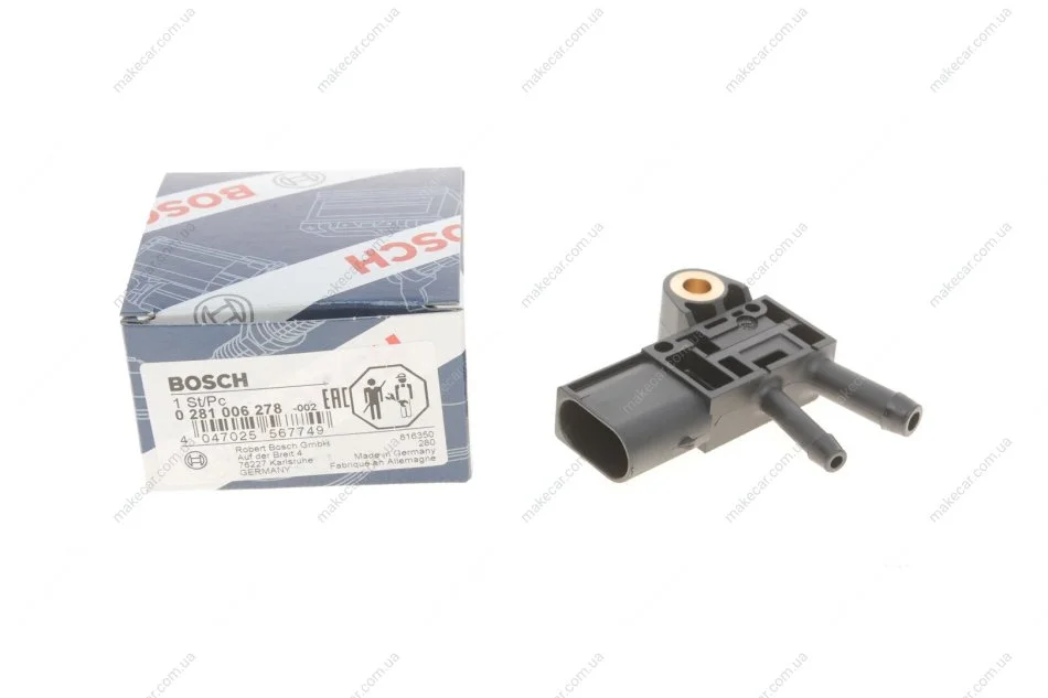 <strong>Датчик тиску BOSCH 0281006278 (фото 1)</strong>