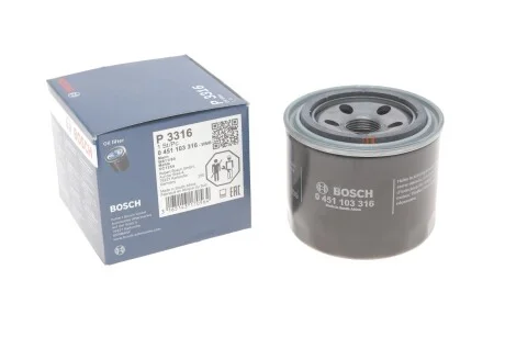 Масляний фільтр для BOSCH 0451103316 фото товару