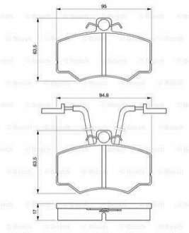 Колодки тормозные BOSCH 0986424184 фото товара