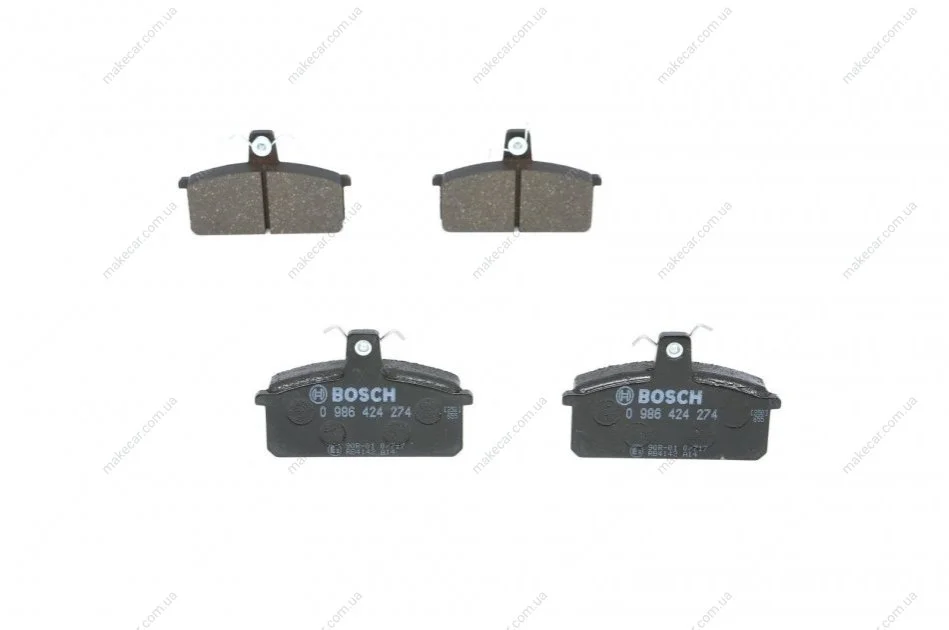 <strong>ГАЛЬМІВНІ КОЛОДКИ, ДИСКОВІ BOSCH 0986424274 (фото 1)</strong>