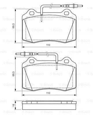 <strong>Гальмівні колодки, дискові BOSCH 0986424658 (фото 1)</strong>