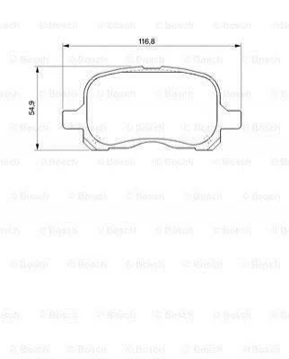 <strong>Гальмівні колодки дискові BOSCH 0986424692 (фото 1)</strong>