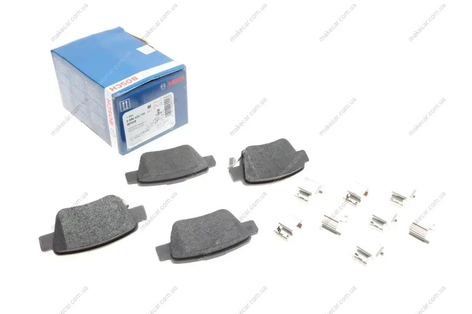 <strong>Комплект гальмівних колодок, дискове гальмо BOSCH 0986424798 (фото 1)</strong>