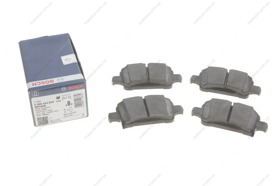 <strong>Колодки гальмівні дискові BOSCH 0986424839 (фото 1)</strong>