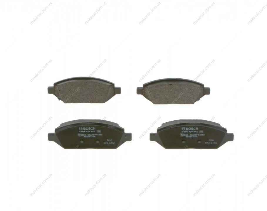<strong>Гальмівні колодки, дискові BOSCH 0986424842 (фото 1)</strong>