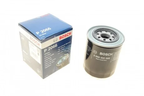 Фільтр масляний для Mitsubishi, Hyundai BOSCH 0986452066 фото товару