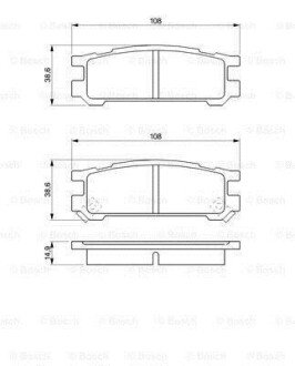 ДИСКОВI КОЛОДКИ ЗАДНI BOSCH 0986461143 фото товара