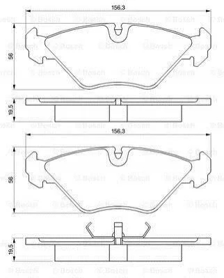 <strong>Гальмівні колодки дискові BOSCH 0986461766 (фото 1)</strong>