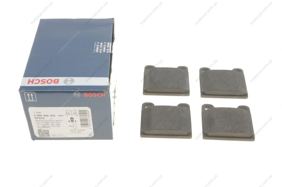<strong>Колодки гальмівні дискові BOSCH 0986466302 (фото 1)</strong>