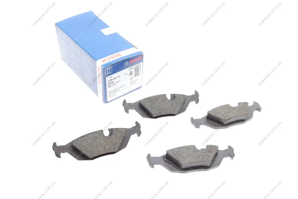 <strong>Комплект гальмівних колодок з 4 шт. дисків BOSCH 0986466751 (фото 1)</strong>