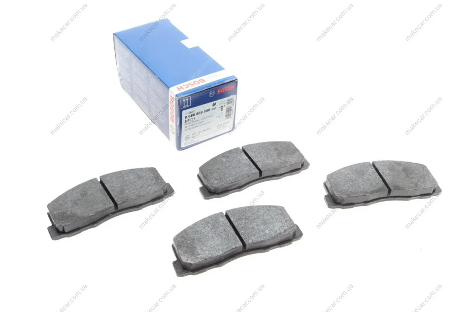 <strong>Колодки гальмівні дискові BOSCH 0986469550 (фото 1)</strong>
