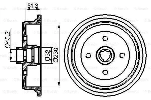 <strong>Барабан гальмівний BOSCH 0986477029 (фото 1)</strong>