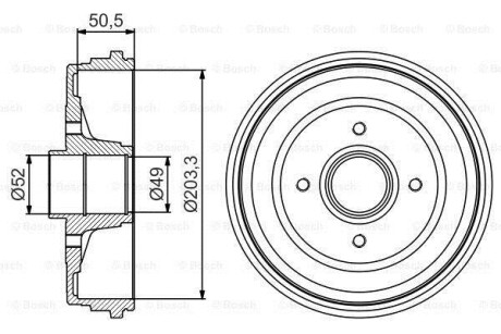 БАРАБАН ГАЛЬМIВНИЙ BOSCH 0 986 477 205 фото товара