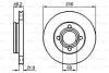 <strong>Диск тормозной перед. (вентил.) AUDI 80 86-91, 100 -90 (256*22) BOSCH 0986478018 (фото 1)</strong>