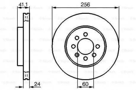 Гальмівний диск для Daewoo, Chevrolet BOSCH 0986478286 фото товару