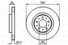 Купити Гальмівний диск BOSCH 0986478454 за низькою ціною в Україні (фото 1)