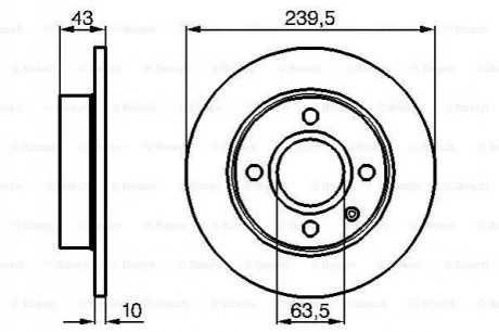 Гальмівний диск для Ford BOSCH 0986478501 фото товару