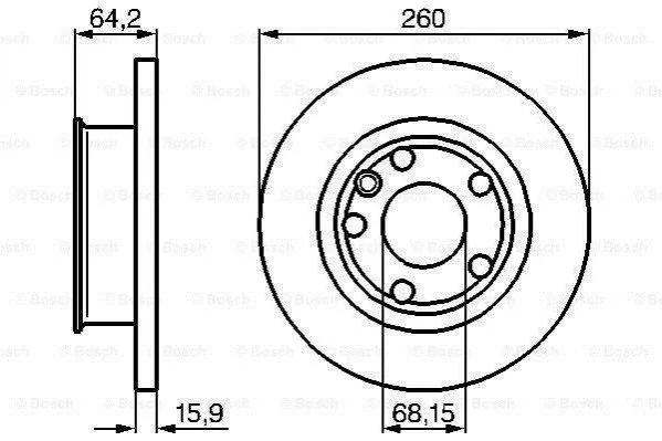 <strong>Гальмівний диск BOSCH 0986478547 (фото 1)</strong>