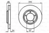 <strong>Диск гальмівний передн Лів/Прав HYUNDAI H-1, H-1 / STAREX 2.4/2.5D 06.97-12.07 BOSCH 0986478663 (фото 1)</strong>