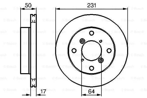 <strong>SUZUKI Диск тормозной передн.Alto,Swift 89-,Subaru BOSCH 0986478721 (фото 1)</strong>