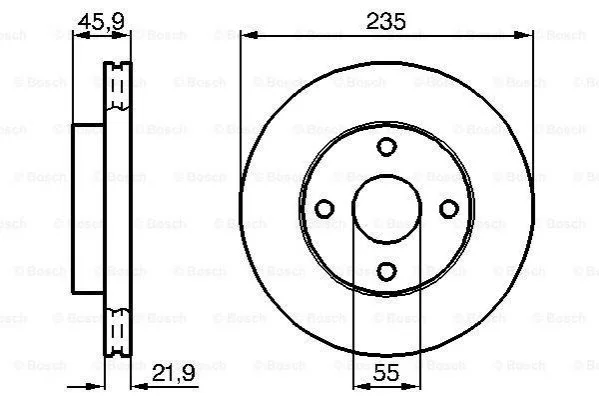 <strong>Диск гальмівний BOSCH 0986478787 (фото 1)</strong>