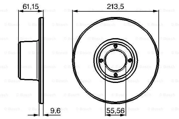 <strong>Гальмівний диск BOSCH 0986478811 (фото 1)</strong>