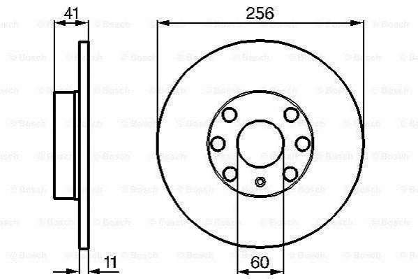 <strong>Диск тормозной передний OPEL Astra BOSCH 0986478880 (фото 1)</strong>
