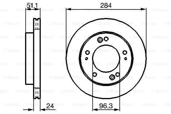 <strong>Гальмівний диск BOSCH 0986479020 (фото 1)</strong>