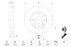 <strong>Тормозной диск пер. вент. Opel Corsa 1.0 1.2 (240.2*20) BOSCH 0986479190 (фото 5)</strong>
