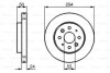 Тормозной диск пер. Kia Rio 02-05 (254*24) BOSCH 0986479231 (фото 1)