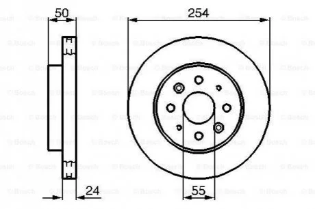 Гальмівний диск для KIA BOSCH 0986479231 фото товару