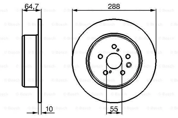 <strong>Диск гальмівний BOSCH 0986479243 (фото 1)</strong>